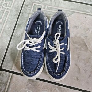 Sperry Kids Blue Boat Shoes